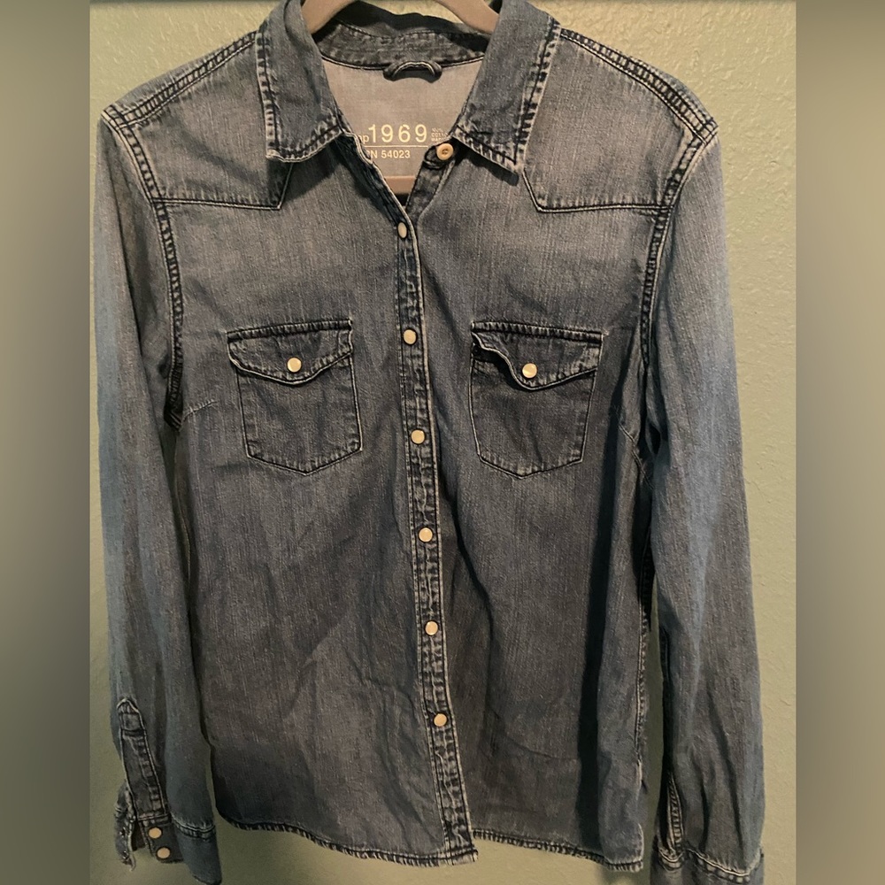 Gap 1969 Denim Western Shirt